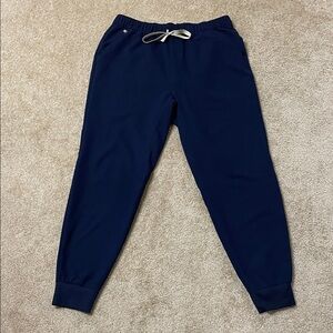Figs Men’s Tansen Jogger Scrub Pants - Navy Blue Size Large